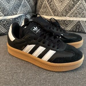Adidas Black and White Samba XL Sneakers